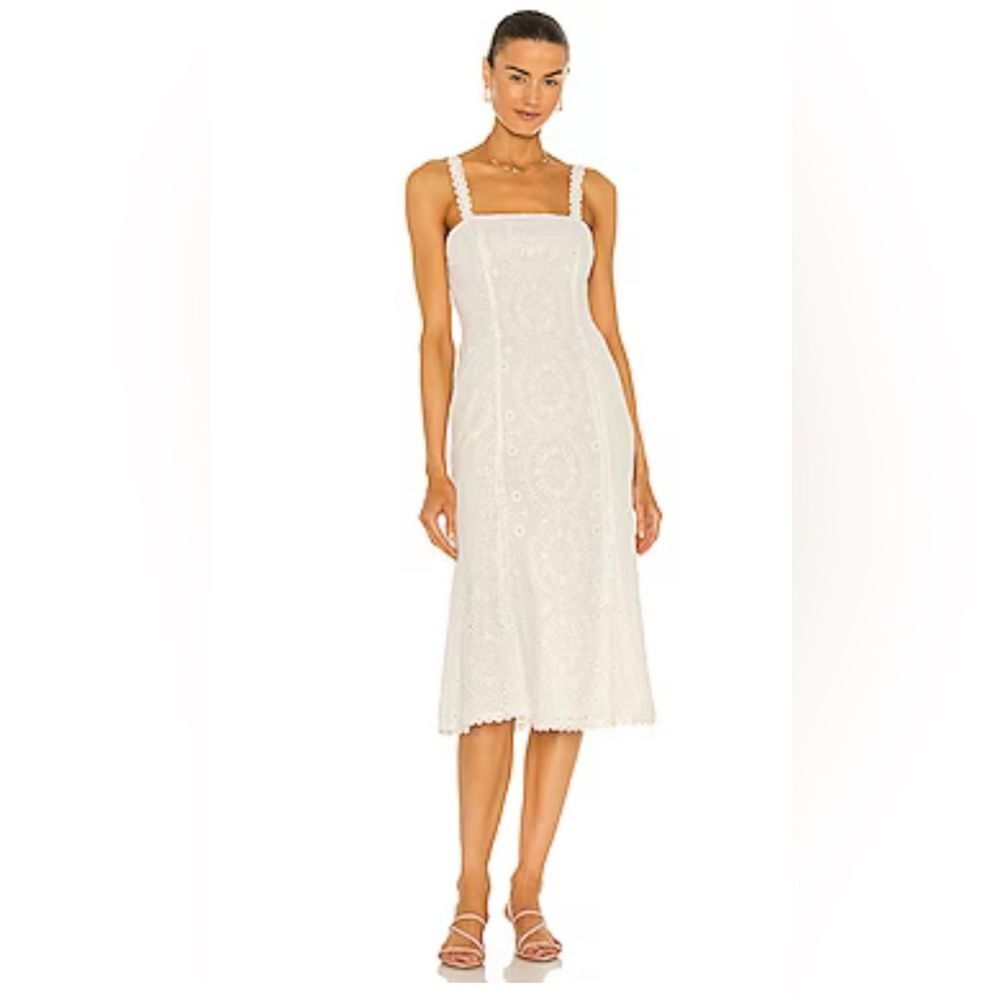 NWT MAJORELLE Beth Midi Dress in White sz XS